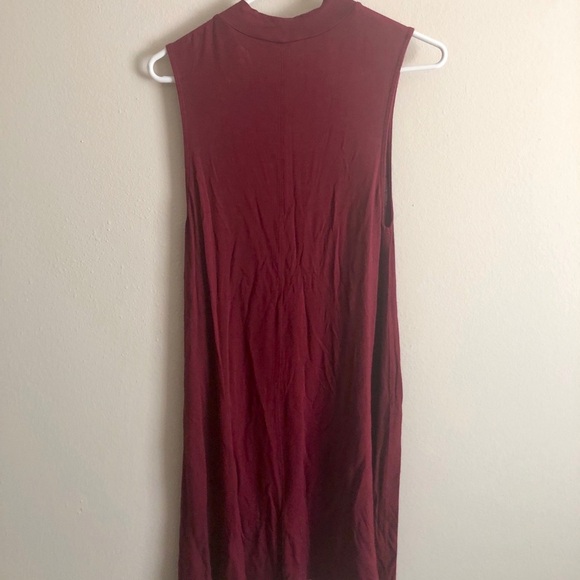 LA Hearts Burgundy Shift Dress - Picture 3 of 4